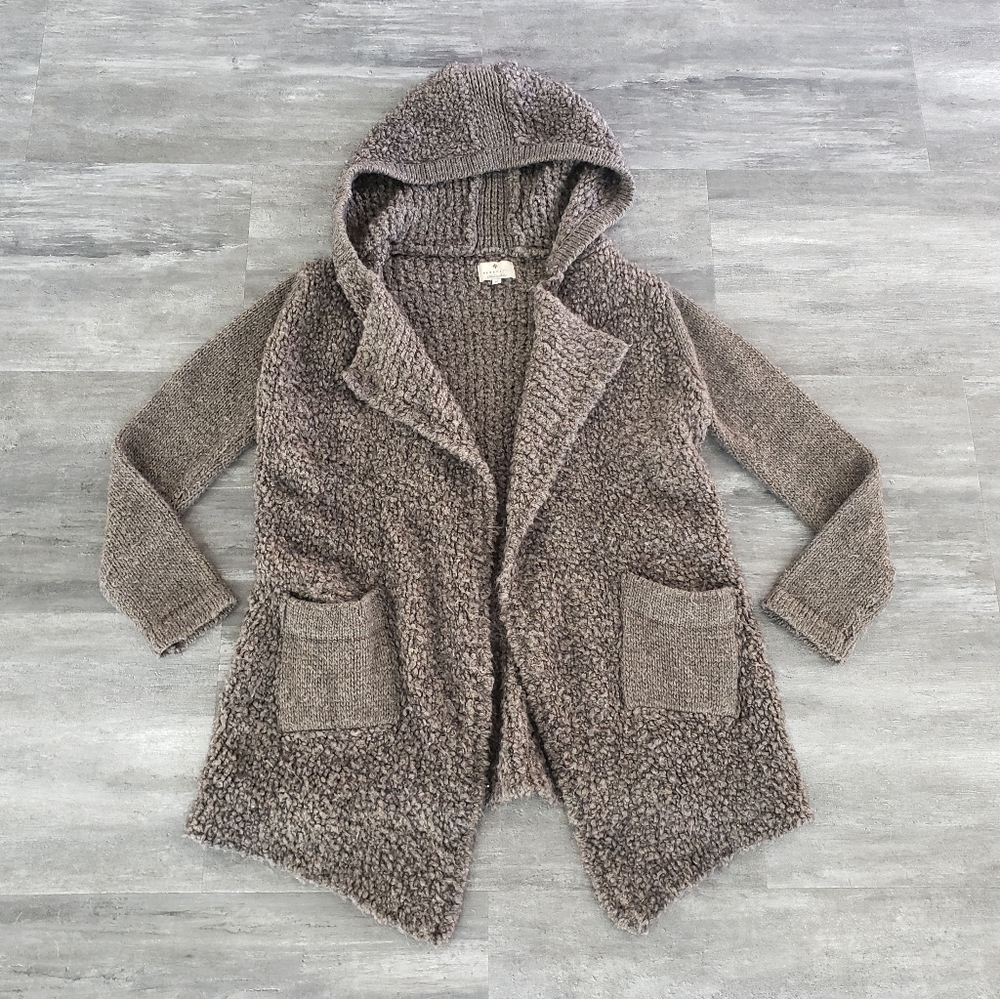 Dark Brown | BERRETTI | Chunky Cardigan Long Sleeve